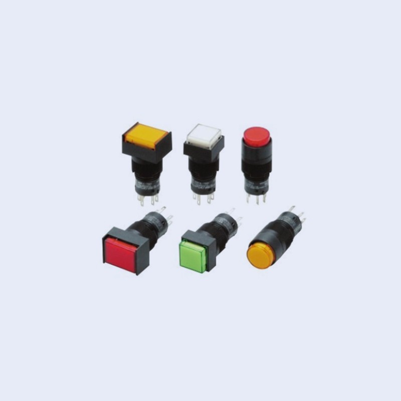 A3C系列按鈕歐姆龍開關（帶燈、不帶燈）（圓型φ12）